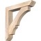 Ekena Millwork Balboa Slat Smooth Bracket w/ Offset Brace, Douglas Fir, 5 1/2"W x 28"D x 28"H BKT0604X28X28BOA06SDF - alternate 1